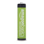 Amazon Basics AAA Rechargeable NiMH Performance Battery, 800 mAh, Recharge up to 1000 Times, Pre-Charged – Pack of 12