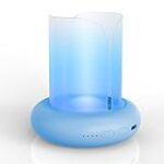 360° Flying Insect Trap with 60h USB Rechargeable Battery, get-rid Food, Plant Fruit-Fly Killer, Night Light Catcher for gnat, noseeum, Flies, housefly, Trap on Indoor House, insectos trampa Blue