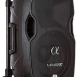 ALPHASONIK 12″ Portable Rechargeable Battery Powered 1200W PRO DJ Amplified Loud Speaker with 2 Wireless Microphones Echo Bluetooth USB SD Card AUX MP3 FM Radio PA System LED Ring Karaoke Tripod Stand