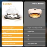 Flea Traps for Inside Your Home, 2 Pack Indoor Flea Light Trap Rechargeable, Outdoor Flying Insects Killer Bedbug Glue Trap Catcher LED Lamp with Sticky Board Refills, Natural Flea Bombs for Kid Pet