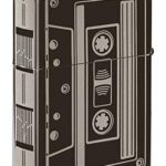 Zippo Cassette Tape Design Black Ice Pocket Lighter, one Size