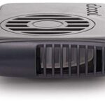 O2COOL Personal Travel Rechargeable Battery Powered Neck Cooling Fan, Single Pack (Gray)
