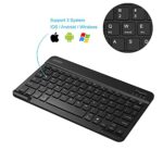 Arteck Universal Backlit 7-Colors Ultra Light Slim Portable Wireless Bluetooth 3.0 Keyboard for iOS iPad Pro, Air, Mini, Android, Windows Tablets PC Smartphone Built in Rechargeable 6-Month Battery