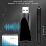 32GB USB Voice Recorder Flash Drive Audio Recorder Voice Activated – NPTCL Mini USB Recording Device Rechargeable Small Voice Recorder with Timer for Lectures Meetings