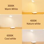 MAYTHANK Cordless Desk Table Lamp Reading Light 40 Led Rechargeable Big Battery 3000m, Touch 3 Modes,2 Ways Power,Dimmable,Gooseneck,Small Portable Wireless Bedroom Bedside Lamp