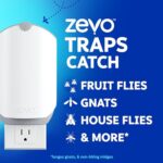 Zevo Flying Insect Trap for Indoors: Light Trap Captures Fruit Flies, Gnats and Houseflies, Starter Kit Value Pack (2 Plug-in Bases + 2 Cartridges)