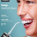 Onlyone Water Dental Flosser Pick for Teeth, 300ML Portable Oral Irrigator, Rechargeable Travel Irrigation Cleaner, Professional Electric Flossing Cleaning Picks for Teeth Cleaning,IPX7 Waterproof
