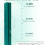 Rechargeable Mini Hot Comb Cordless Hair Straightener Heat Pressing Combs Ceramic Electric Hair Straightening Comb, Curling Iron for Natural Black Hair Beard Wigs Holiday Gift – Green