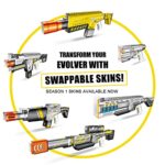 Evolver Laser Tag Gun with Headset Sensors | 4 Player Set | Backyard Royale Bundle | Swap Skins to Transform Your Blaster | The Only Swappable Skin Laser Tag System | Brought to You by Swaptx