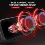 Pyle Wireless Portable Bluetooth Boombox Speaker – 500W Rechargeable Boom Box Speaker Portable Barrel Loud Stereo System – Flashing LED, FM Radio/Aux/MP3/USB Flash Drive/Micro SD, & 1/4 in -PPHP652B