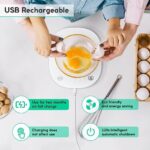 arboleaf Food Scale Rechargeable, 20 lb Kitchen Scale for Food Ounces and Grams, Smart Food Scale for Weight Loss, 0.1 oz / 0.5 g Small Digital Baking Food Scales for Kitchen Gift, USB Scale