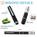 XIMIBI Red Green Violet Pointer for Cats (3 Pack), Pet Light Toys for Kittens and Dogs, Indoor Training and Chaser Toys for Cats.