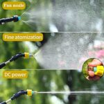 DOUBFIVSY Electric Plant Sprayer, Watering Spray Wand Rechargeable Portable Battery Garden Sprayer with 3 Nozzles and 3M Hose Multi-Purpose Plant Mister Sprayer for Yard Lawn Weeds Plants