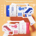 Bubble Machine Gun,Upgraded 69-Hole Bubble Machine Gun for Toddlers Boys Girls Age 3 4 5 6 7 8 9 10 11 12 Years Old,Summer Toy Gift for Outdoor Indoor Birthday Wedding Party (RED)