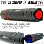 uvBeast New V3 365nm Mini – Black Light UV Flashlight – HIGH Definition Ultraviolet – Professional Grade HIGH Power Upgraded LED – USA Stock