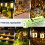JiajaX AA 1.2V Ni-MH Rechargeable Battery, Double A 900mAh 1.2V Rechargeable Battery Pre-Charged, High Capacity for Garden Landscaping Outdoor Solar Lights, String Lights, Pathway Lights (12pack)