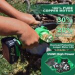 Tegatok Cordless Mini Chainsaw 4-inch, Mini Chainsaw with Battery and Charger, Handheld Small Chainsaw with Safety Lock, Portable Power Chain Saws for Trimming Tree Branches and Cutting Wood
