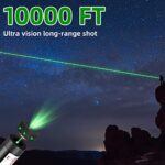 Rechargeable Green Laser Pointer High Power Long Distance Range for TV/LED/LCD Screens Presentation Office Outdoors Astronomic Construction Presentation