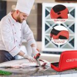 Cordless Electric Fishing Knife, VLOXO Electric Fillet Knife with Safe Lock Rechargeable Fish Fillet Knife Non-Slip Grip Handle Outdoor Edge Knife 4 Ti-Nitride S.S. Coated Non-Stick Blades for Fishing