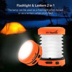 ThorFire LED Camping Lantern Lights Hand Crank USB Rechargeable Lanterns Collapsible Mini Flashlight Emergency Torch Night Light Tent Lamp for Camping Hiking Tent Garden Patio – CL01