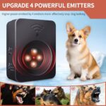 crbsarn Anti Barking Device, 3 Modes Ultrasonic Dog Bark Deterrent Devices, Rechargeable Dog Barking Control Devices, Dog Barking Silencer up to 50 FT, Bark Box for Indoor & Outdoor Use