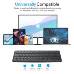 OMOTON Bluetooth Keyboard, Rechargeable Wireless Keyboard for Mac, iPad, Android, Windows, MacBook Pro/Air, iMac and etc