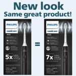 PHILIPS Sonicare 4100 Power Toothbrush, Rechargeable Electric Toothbrush with Pressure Sensor, Black HX3681/24