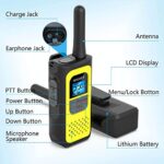 Walkie Talkies, NXGKET 4 Pack Long Range 22 Channel Two-Way Radios with Rechargeable Batteries and USB Charger – For Adults, Biking, Camping, Hiking