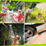 Spopal Portable Shower for Camping, [Long-Lasting] 6000mAh Rechargeable Camping Shower with Intelligent LED Display, 4 Spray Modes, IPX7 Waterproof Outdoor Shower Kit for Hiking, Travel, Car, Pet