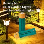 KINSUN NiMH AA 1300mAh 1.2V Rechargeable Batteries for Outdoor Solar Garden Lights Landscape Path Lights Yard Lights (16 Pieces)