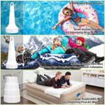 Mini Air Pump, CAMULAND Portable Air Pump with 4000mAh USB Rechargeable Battery and 3 Nozzles, Mini Portable Electric Air Pump for Swimming Ring, Pool Floats, Inflatable Toys and Air Mattress